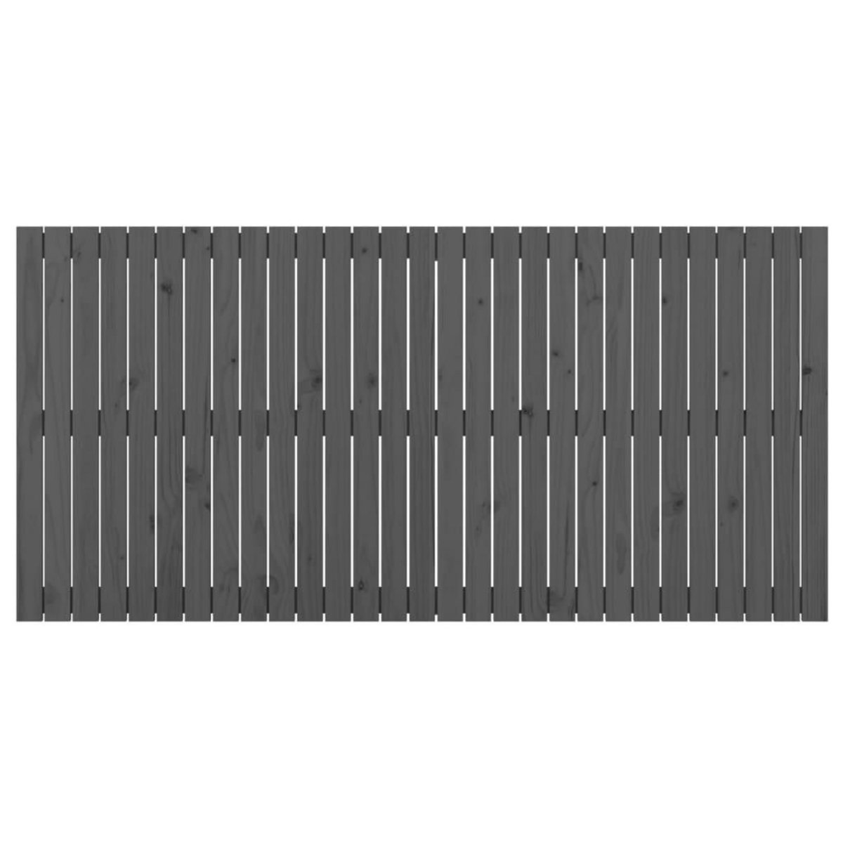 VIDAXL Tete de lit murale Gris 185x3x90 cm Bois massif de pin