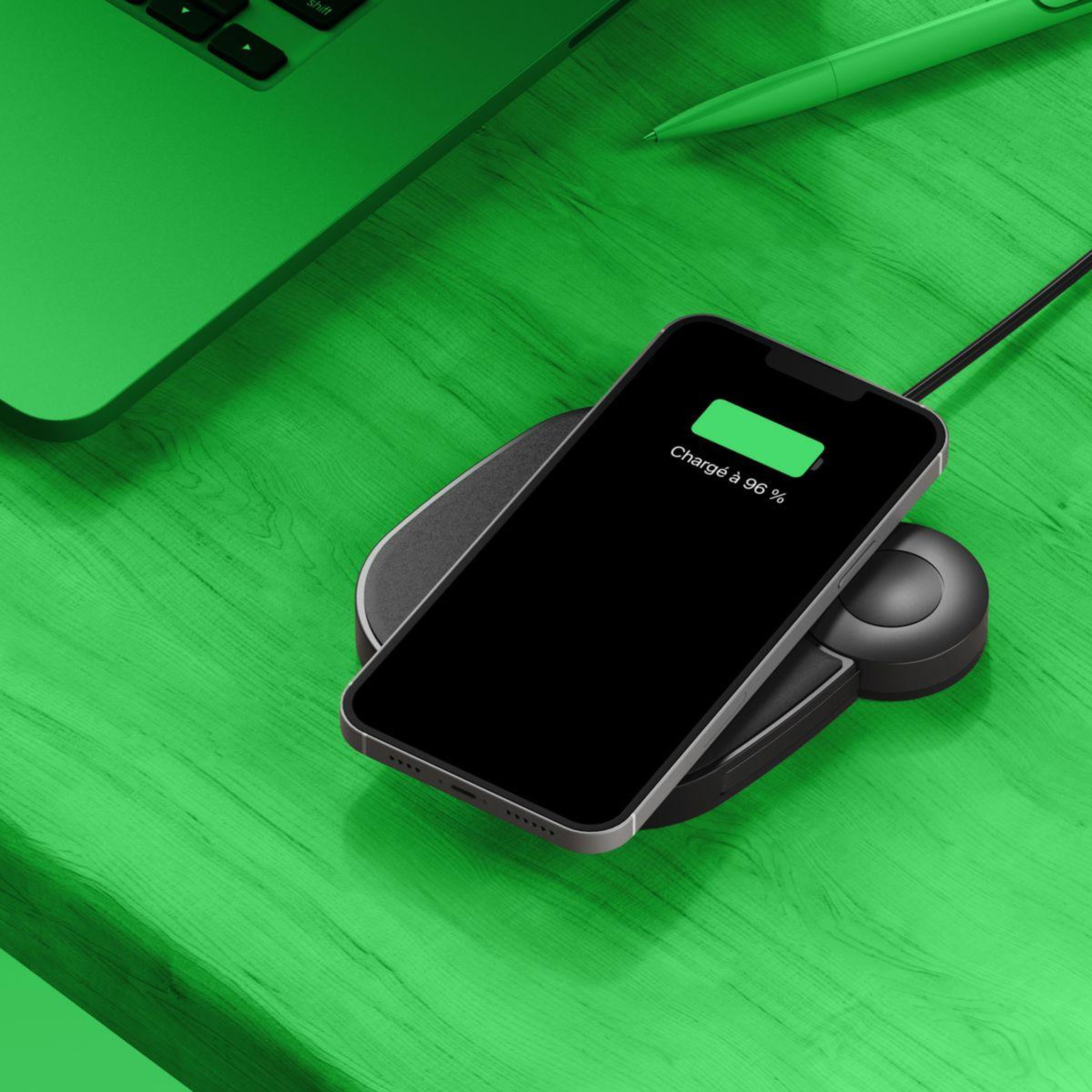 Voir la diapositive 5 : X-moove Chargeur induction pad sans fil 2 en 1
