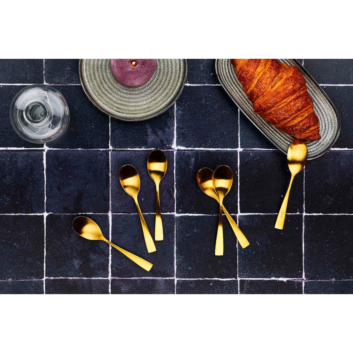 BJORN Coffret 6 petites cuillères SVEN - Gold