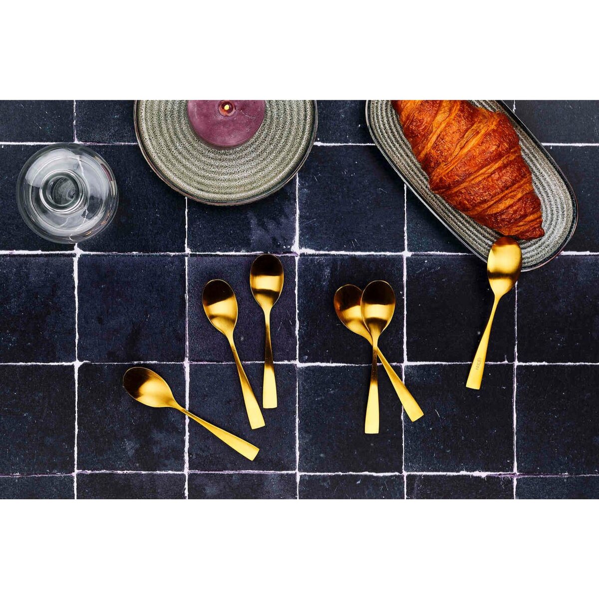 BJORN Coffret 6 petites cuillères SVEN - Gold