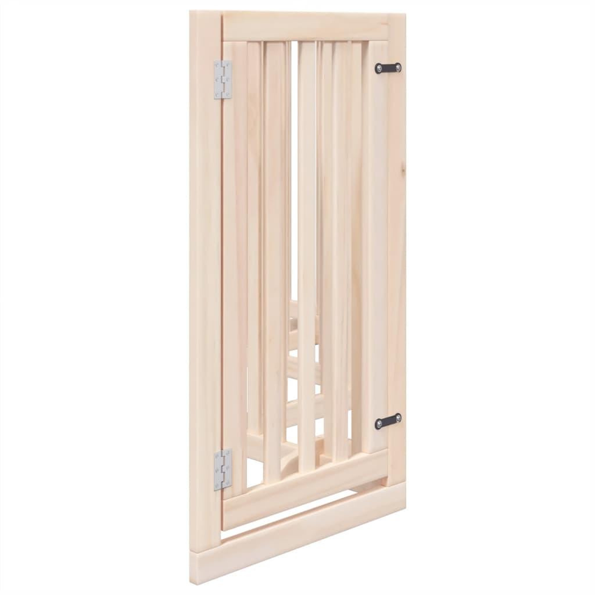 Voir la diapositive 5 : VIDAXL Barriere pour chiens avec porte 6 panneaux bois de peuplier