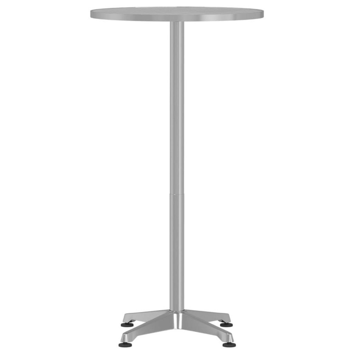 VIDAXL Table de bar d'exterieur reglable en hauteur aluminium