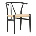 Paris Prix Chaise en Rotin  Alfons  72cm Noir