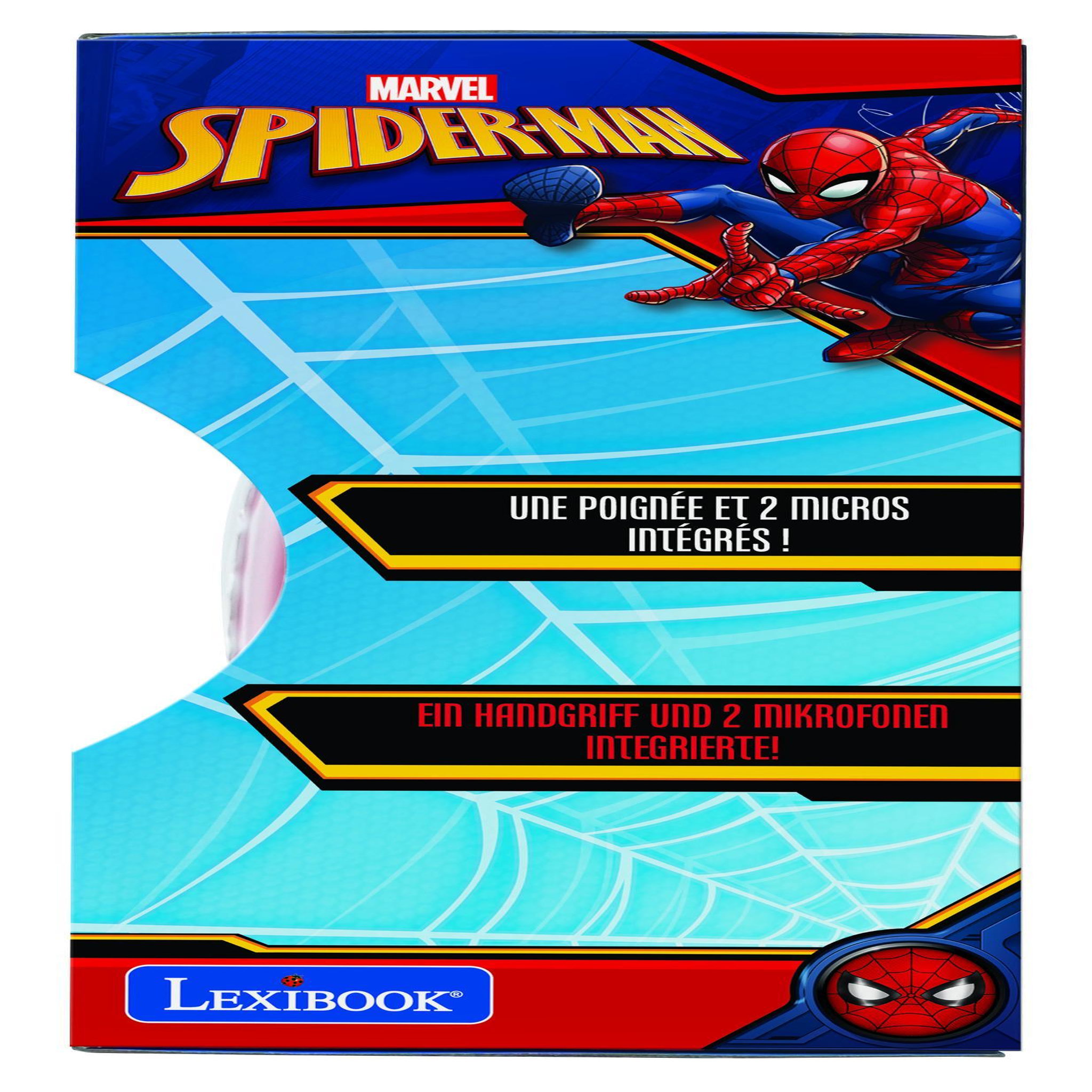 Voir la diapositive 5 : Lexibook Lecteur CD portable avec 2 microphones SpiderMan