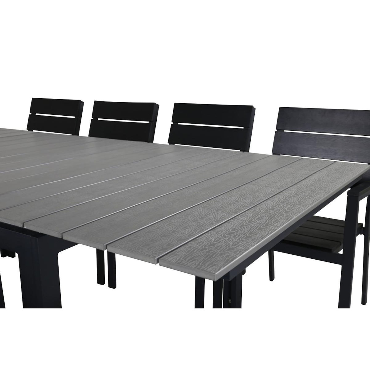 Paris Prix Ensemble Table de Jardin & 8 Chaises  Levels  160x240cm Noir