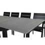 Voir la diapositive 4 : Paris Prix Ensemble Table de Jardin & 8 Chaises  Levels  160x240cm Noir