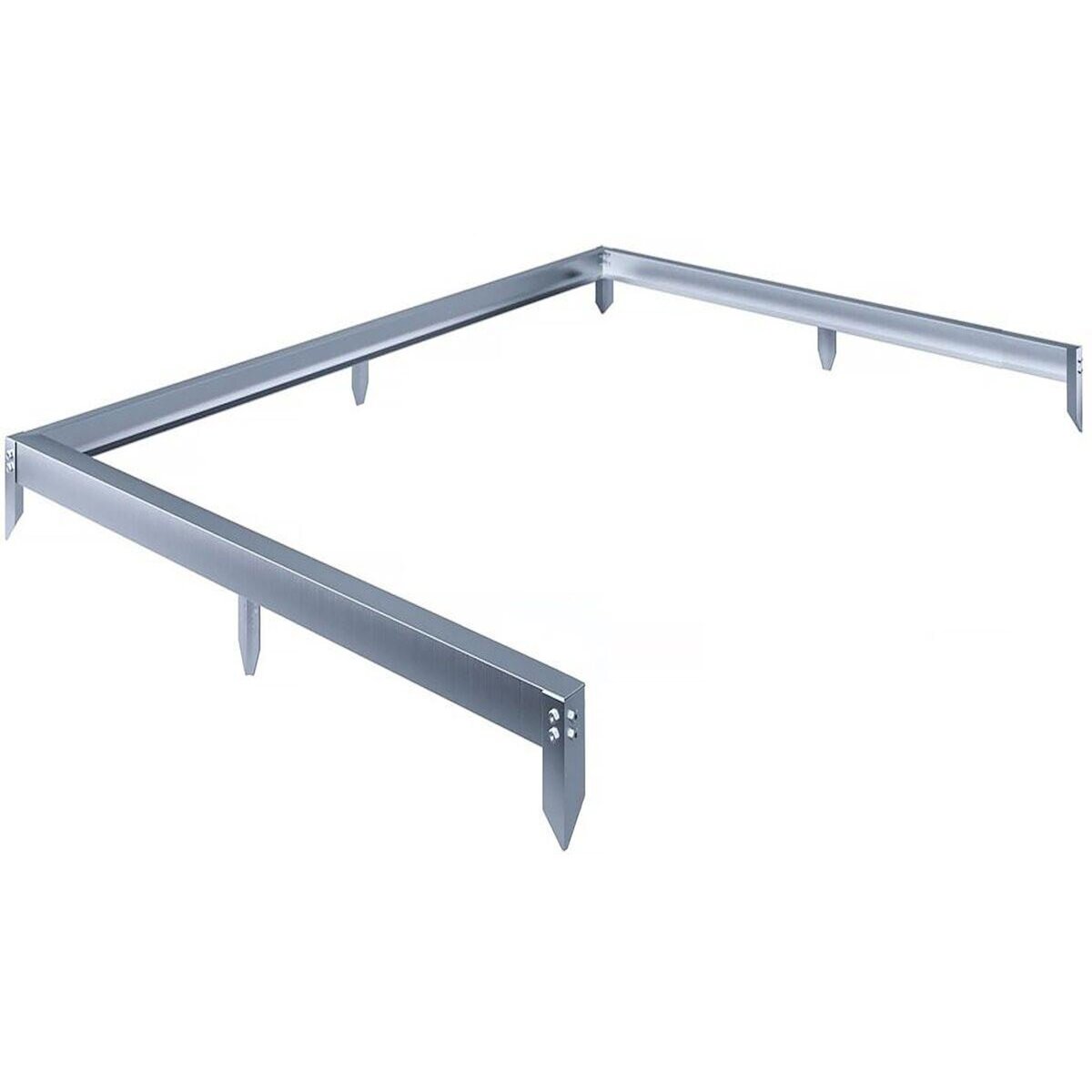 Habitat et Jardin Embase en aluminium pour serre jardin  Basilic  - 2,37 m² - Gris