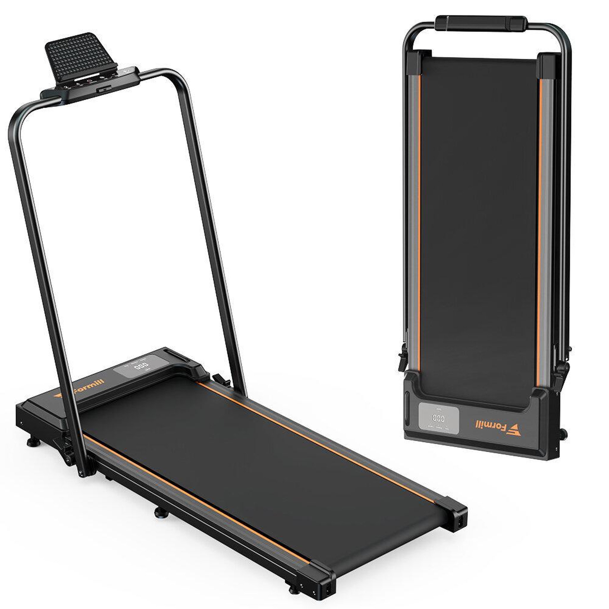 FORMILL Tapis de marche pliable 2 en 1 formill ft-51, jusqu'à 10 km/h, pour la maison et le bureau