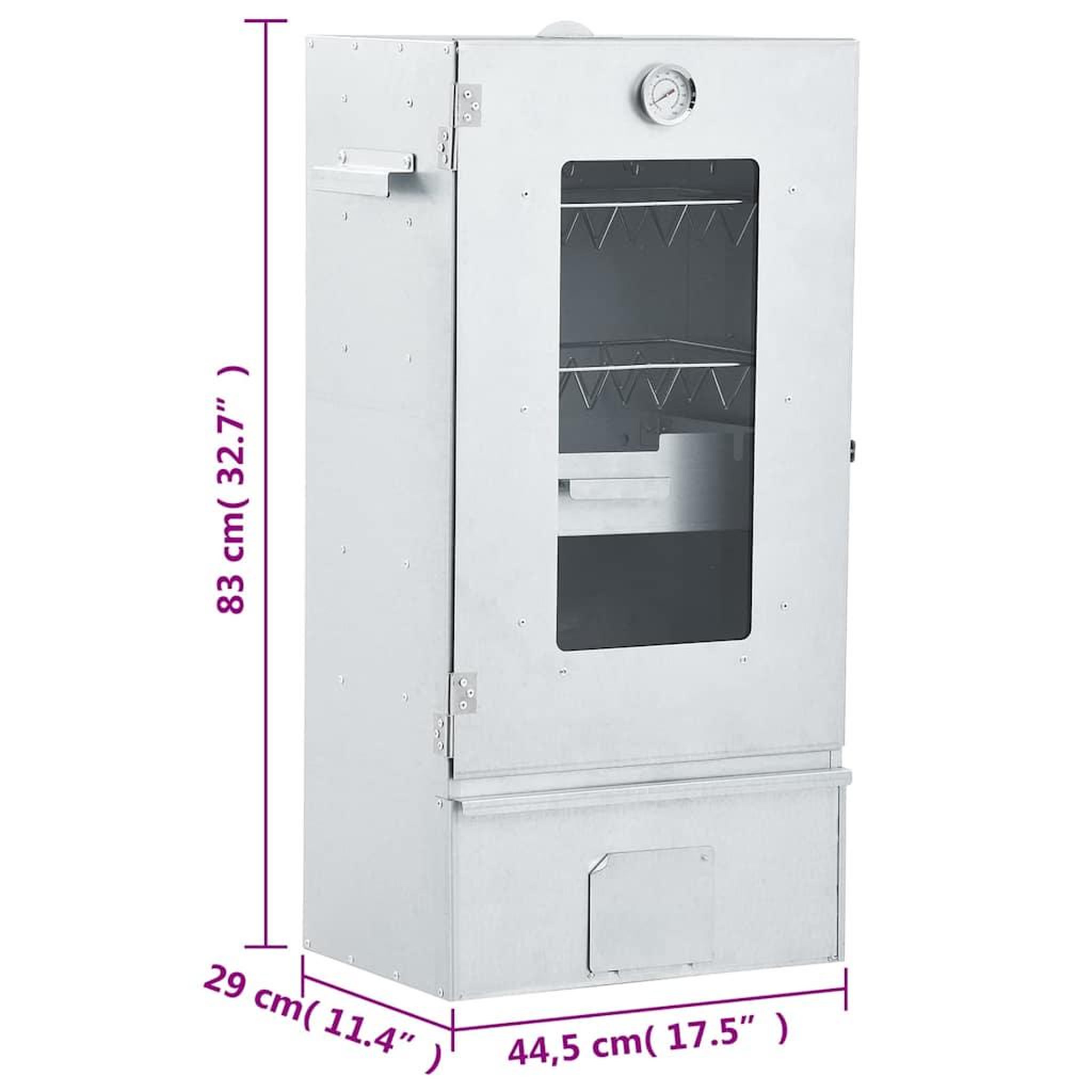 Voir la diapositive 6 : VIDAXL Fumoir a four a BBQ generateur de fumee froide acier galvanise