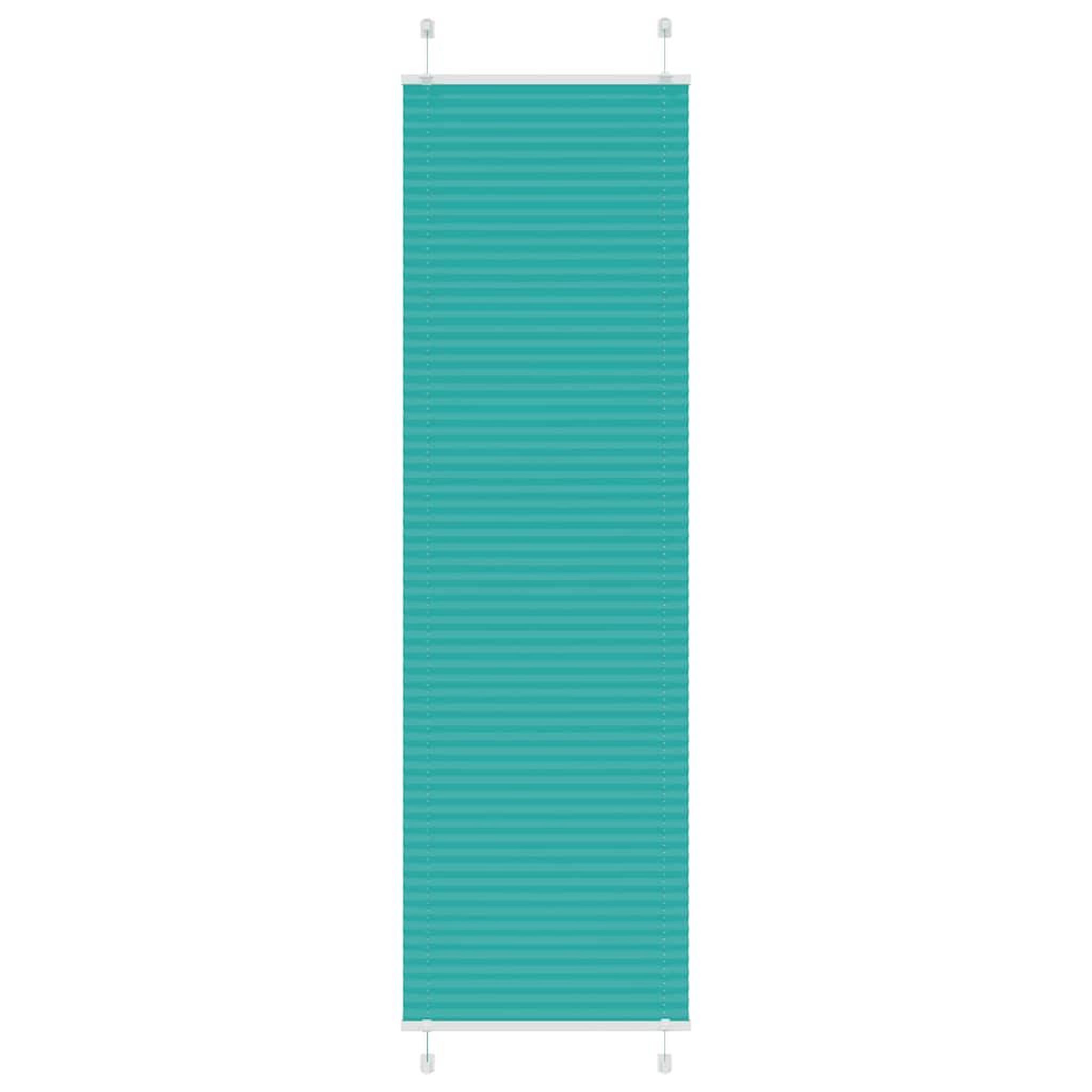 VIDAXL Store plisse vert petrole 65x200 cm largeur du tissu 64,4 cm