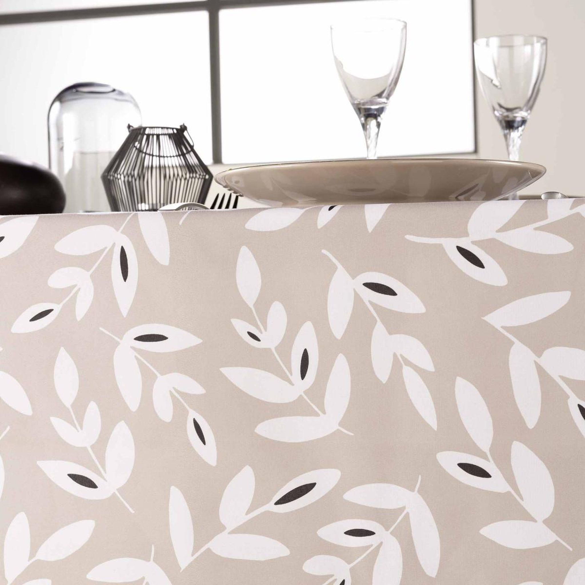Voir la diapositive 2 : Douceur d'Intérieur Nappe en microfibre  bellys  140x240cm naturel