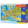 Castorland Puzzle 100 pièces : Carte de l'Europe
