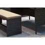 Voir la diapositive 4 : CONCEPT USINE Salon de jardin 8 places résine gris foncé et beige MOOREA