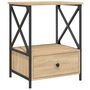 Voir la diapositive 5 : VIDAXL Tables de chevet 2 pcs chene sonoma 50x41x65 cm bois ingenierie