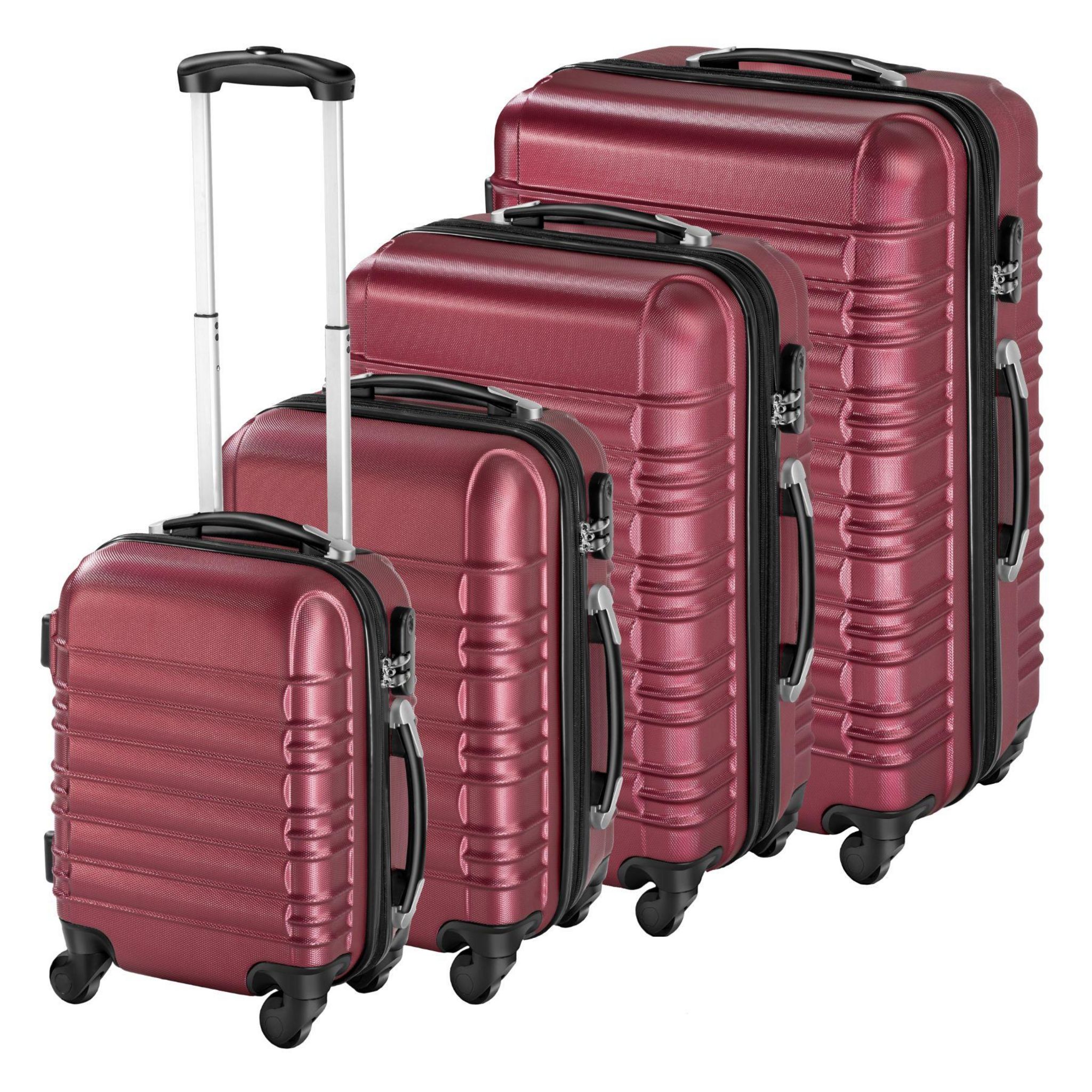 TRAVEL WORLD Valise rigide TRAVEL WORLD AXA 66 CM rouge pas cher