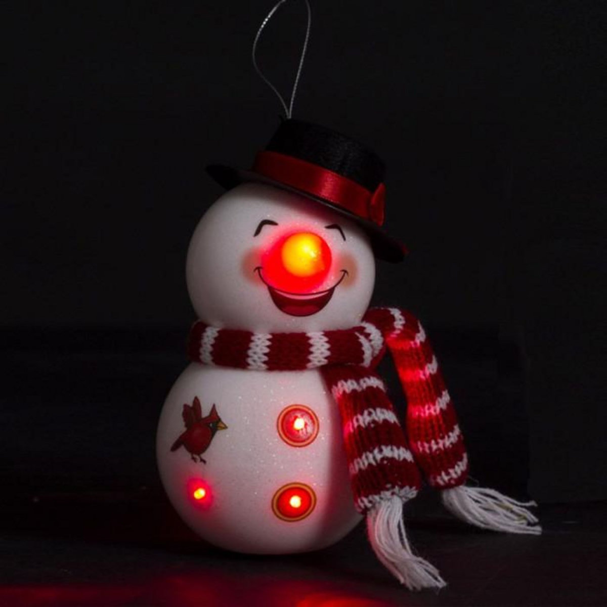 FEERIC LIGHT & CHRISTMAS Sujet de Noël  Bonhomme de Neige  14cm Blanc