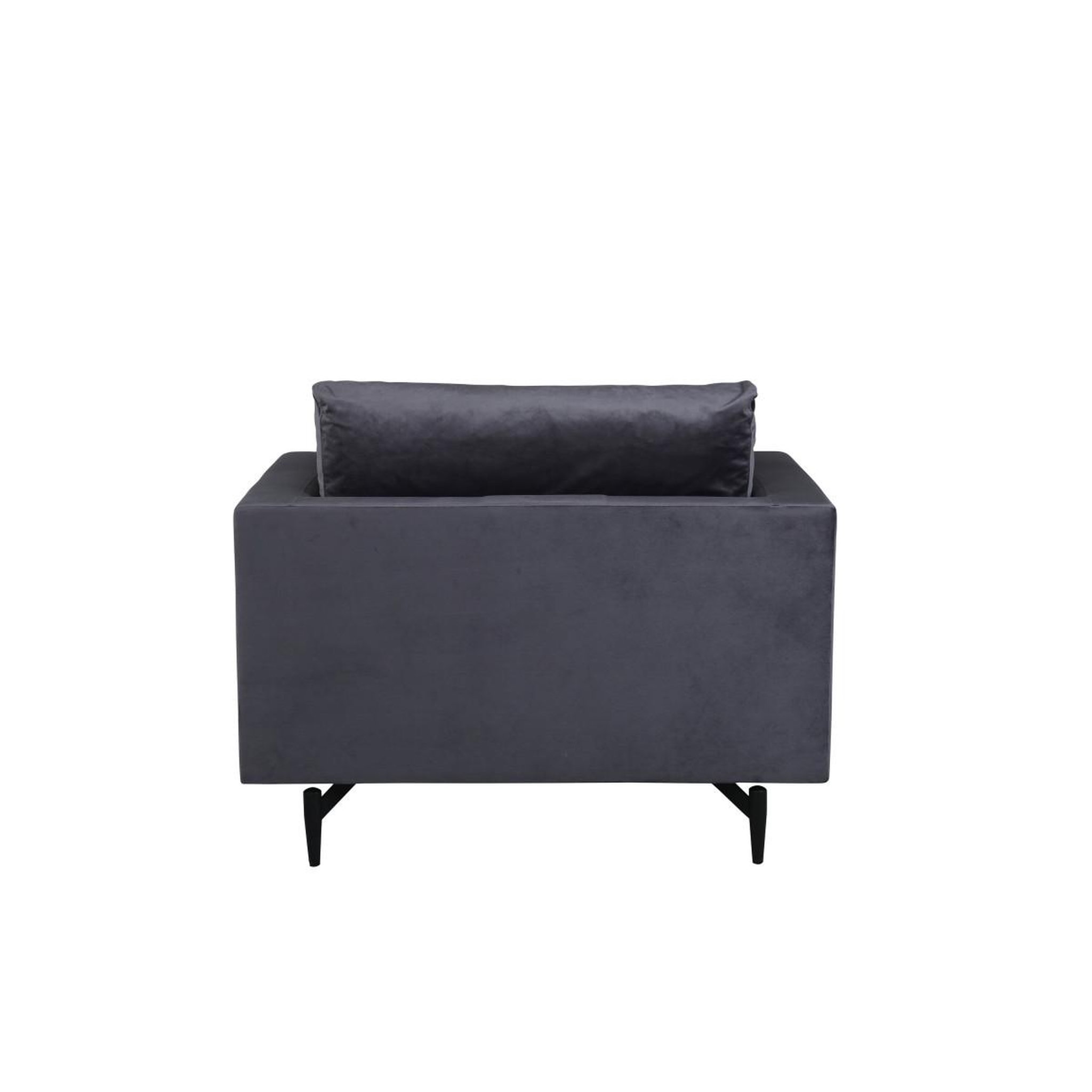 Voir la diapositive 5 : Paris Prix Fauteuil en Velours  Sofia  104cm Gris Foncé