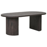 LISA DESIGN Oliva - table basse - effet bois - 120 cm. Coloris disponibles : Marron, Noir
