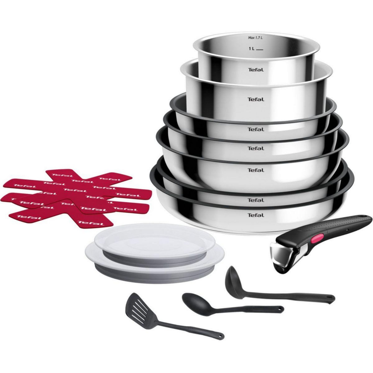 TEFAL Batterie de cuisine Ingenio Cook Eat 15 pcs L881SF04