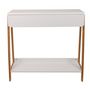 Voir la diapositive 3 : Paris Prix Console 1 Tiroir  Malaga  83cm Blanc & Naturel