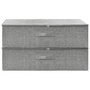 Voir la diapositive 3 : VIDAXL Boîtes de rangement 2 pcs Tissu 70x40x18 cm Gris