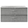 Voir la diapositive 3 : VIDAXL Boîtes de rangement 2 pcs Tissu 70x40x18 cm Gris