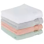 ACTUEL Drap de bain uni en coton qualité Zéro twist 450g/m² . Coloris disponibles : Blanc, Rose, Vert, Gris