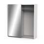 Voir la diapositive 4 : Armoire 2 portes coulissantes 1 miroir L180 cm THIBAULT