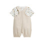 Voir la diapositive 2 : Petit Béguin Ensemble salopette bébé en gaze de coton et t-shirt Eden