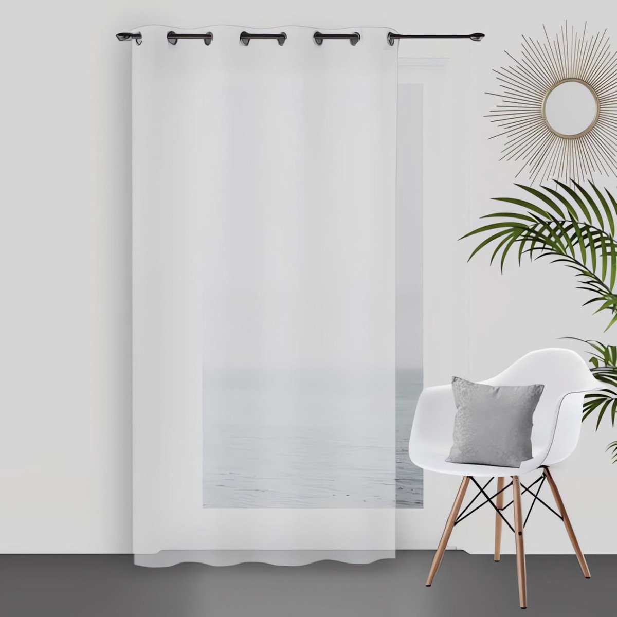 SOLEIL D'OCRE Voile à oeillets 135x250 cm DOLLY, par Soleil d'ocre