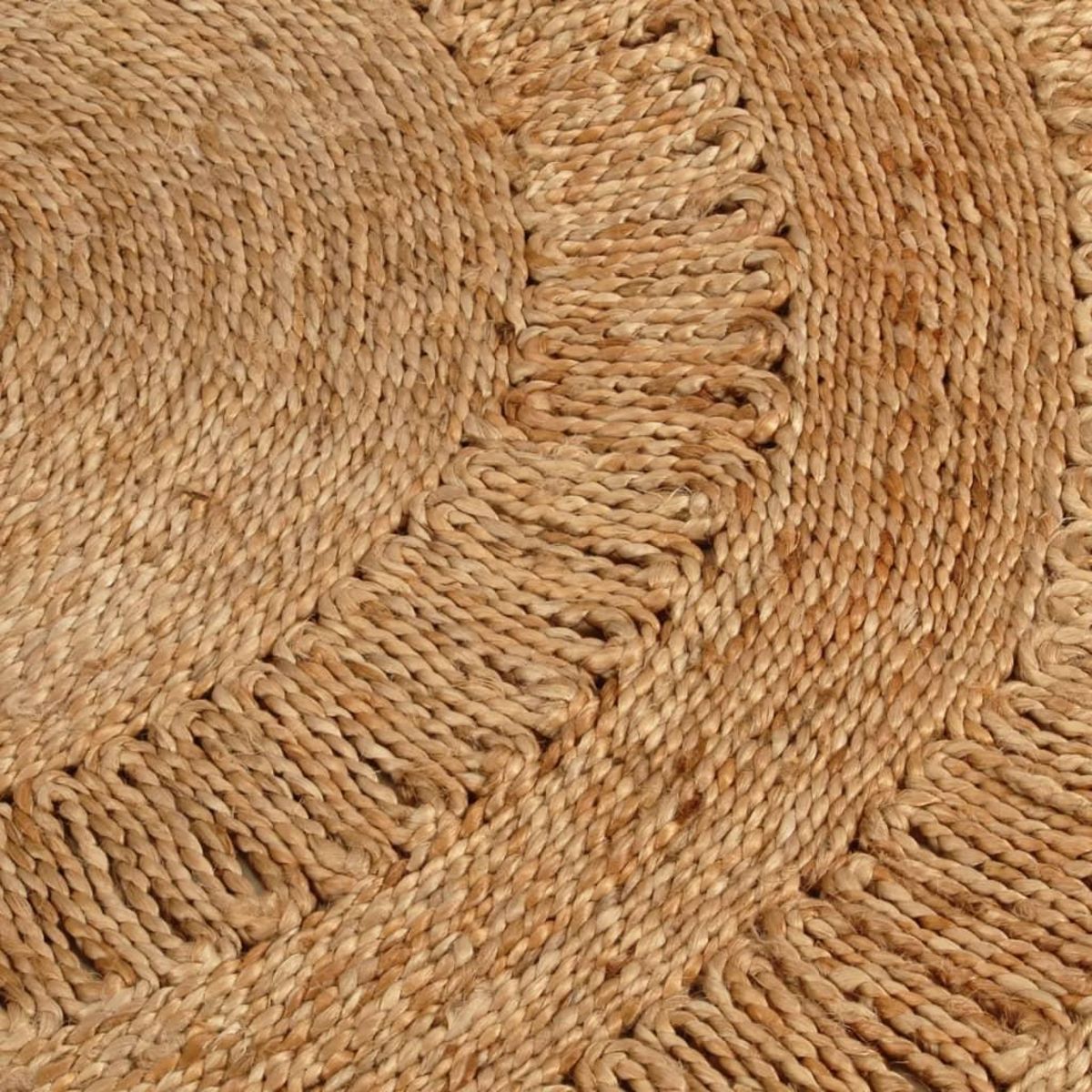 VIDAXL Tapis Jute tresse a la main 150 cm Rond