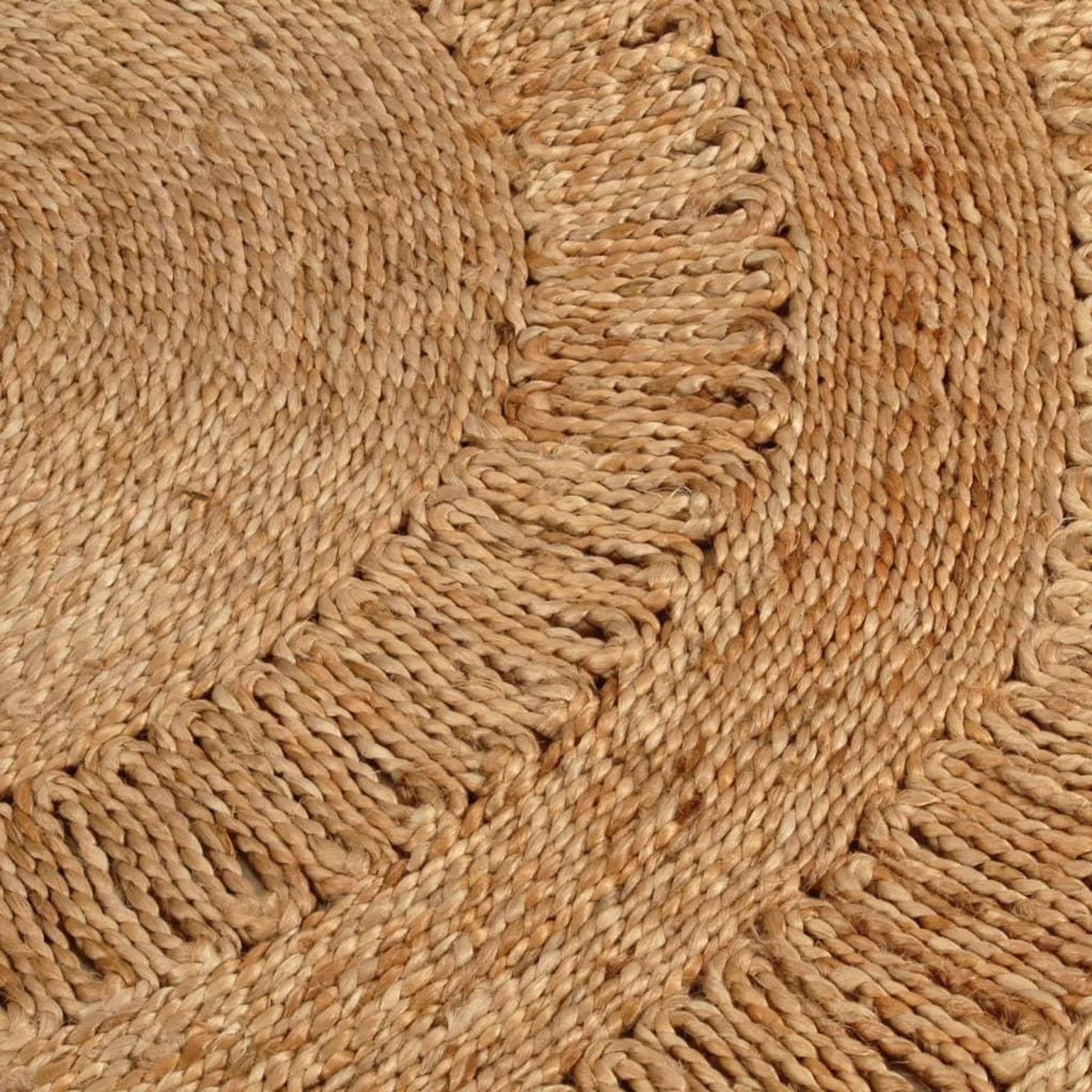 VIDAXL Tapis Jute tresse a la main 150 cm Rond