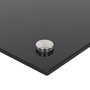 Voir la diapositive 6 : VIDAXL Dosserets de cuisine 2 pcs noir 70x50 cm verre trempé