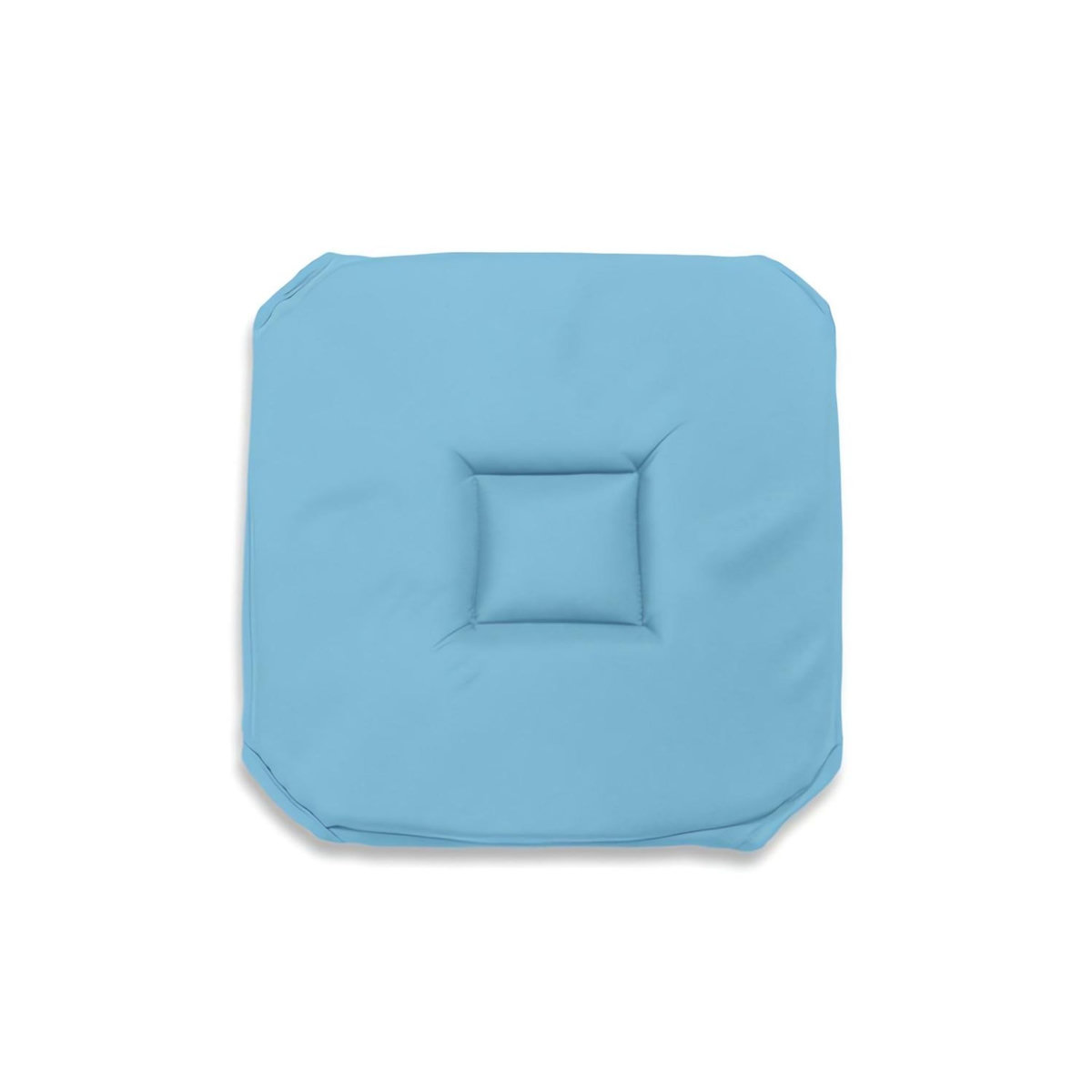 SOLEIL D'OCRE Dessus de chaise gobelin 40x40 cm ALIX turquoise