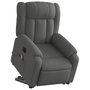 Voir la diapositive 3 : VIDAXL Fauteuil inclinable de massage electrique Gris fonce Tissu