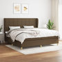 Voir la diapositive 2 : VIDAXL Sommier a lattes de lit avec matelas Marron fonce 200x200 cm