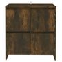 Voir la diapositive 3 : VIDAXL Buffet Chene fume 70x41x75 cm Bois d'ingenierie
