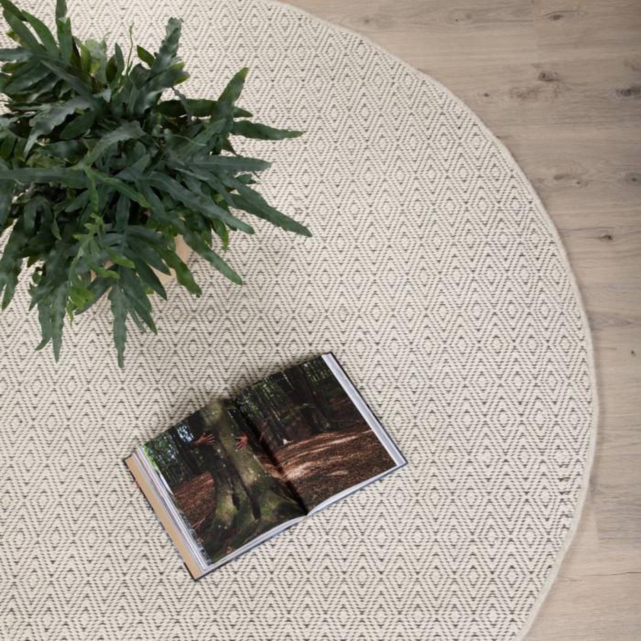 Voir la diapositive 4 : Paris Prix Tapis Rond  Julana  200cm Beige