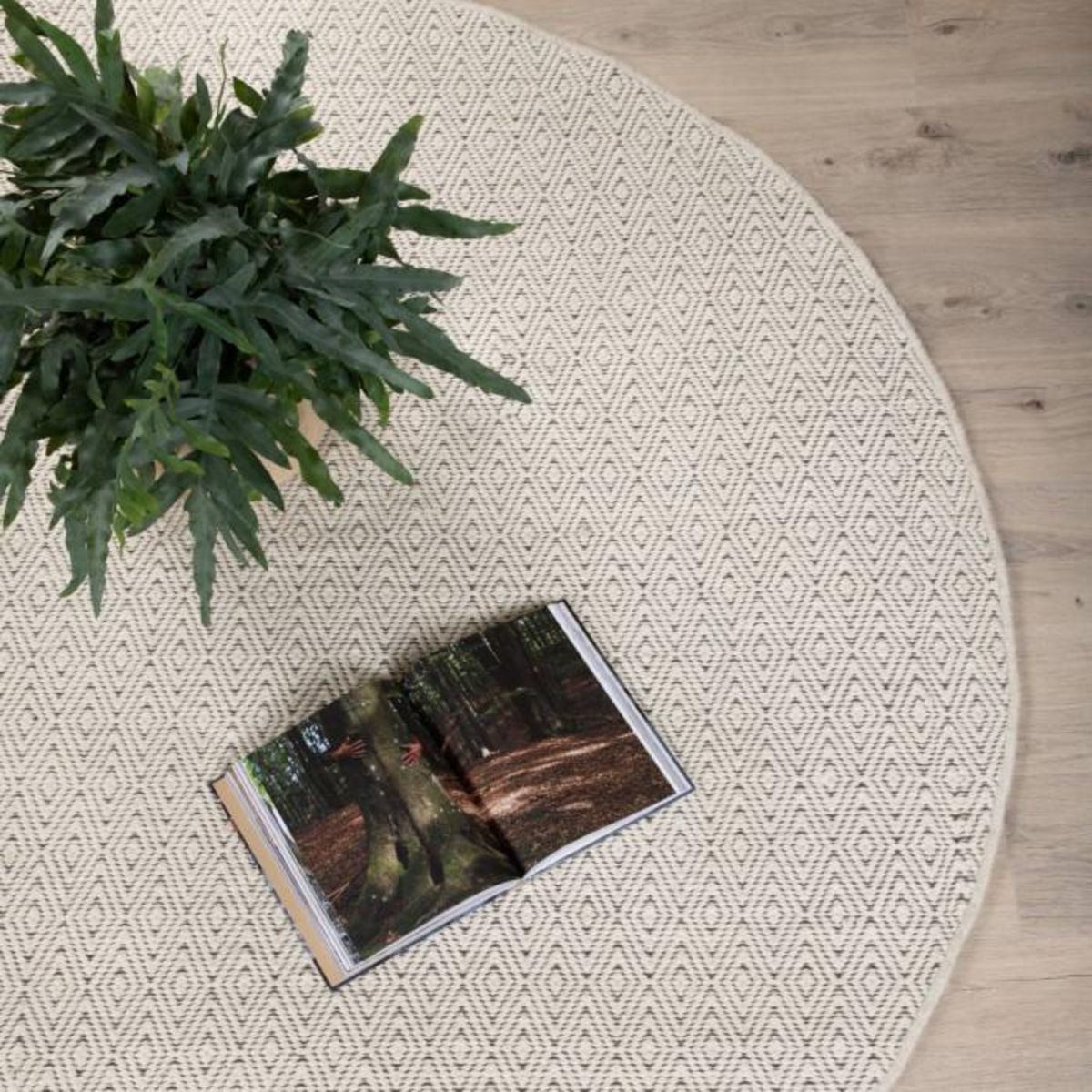 Paris Prix Tapis Rond  Julana  200cm Beige