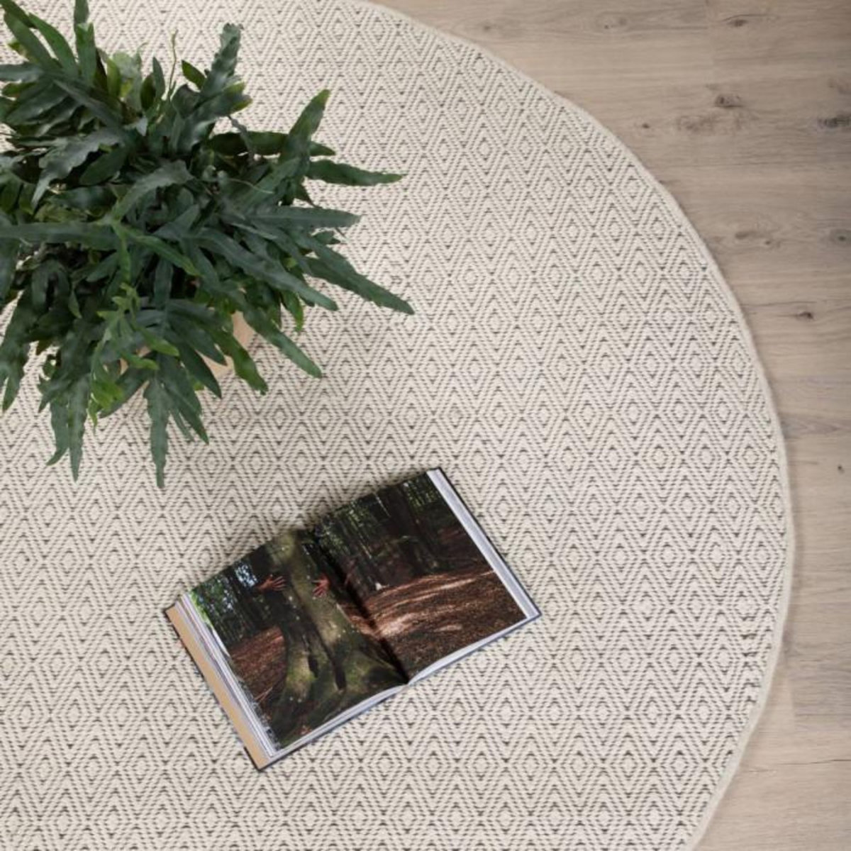 Paris Prix Tapis Rond  Julana  200cm Beige