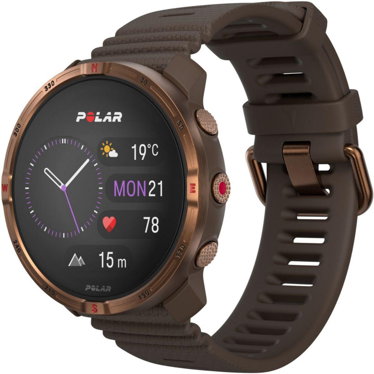 POLAR Montre sport Grit X2 Maron S-L