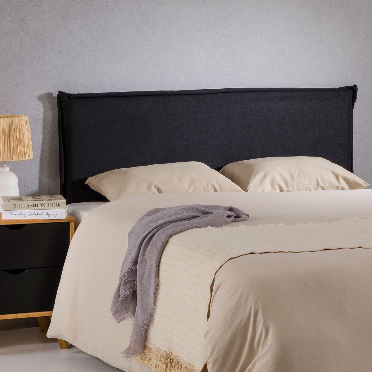 IDIMEX Tête de lit BASOL 120 sur pieds, en tissu