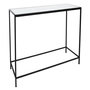 Voir la diapositive 1 : Paris Prix Console Design en Verre  Felicity  100cm Noir & Blanc