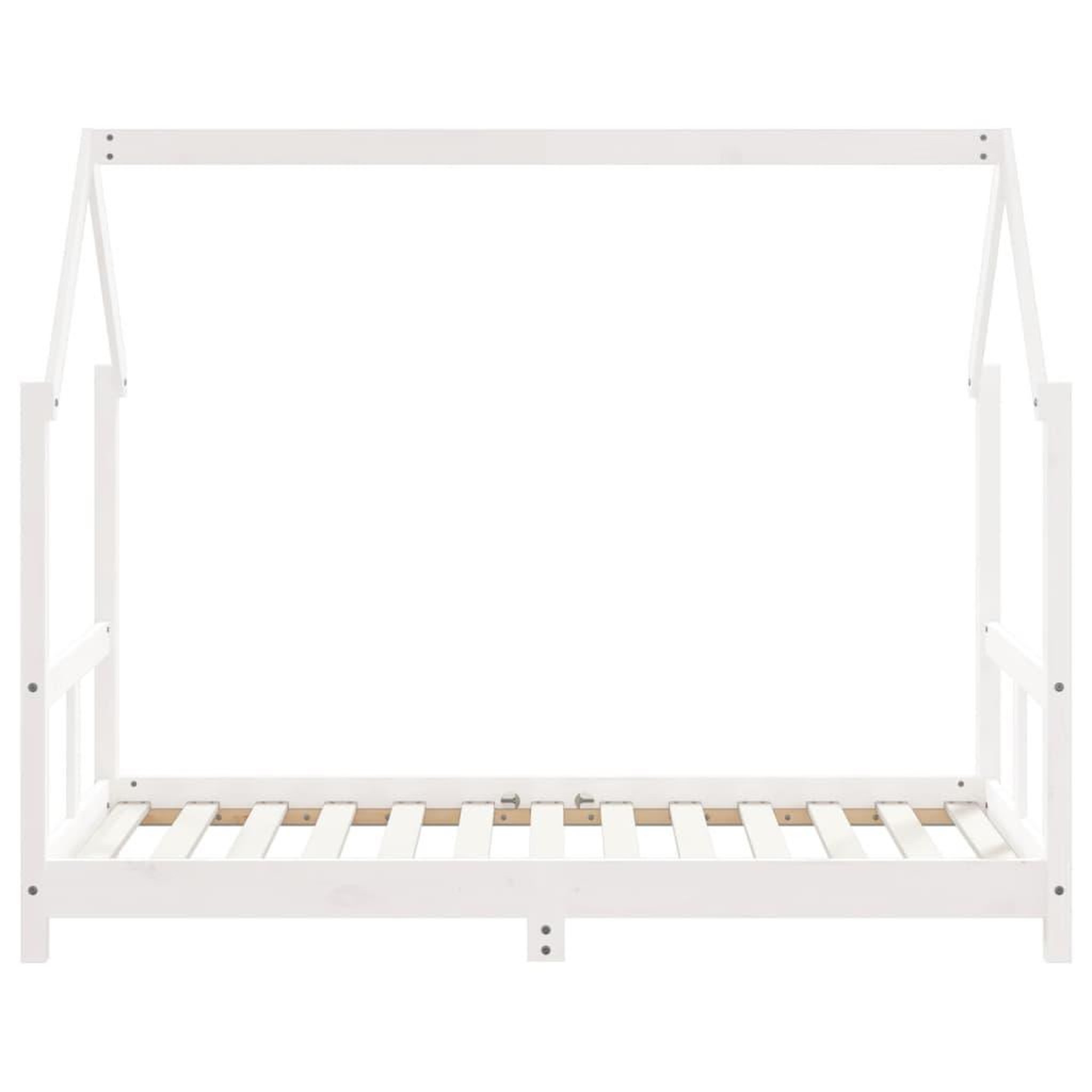 Voir la diapositive 4 : VIDAXL Cadre de lit pour enfant blanc 80x160 cm bois de pin massif