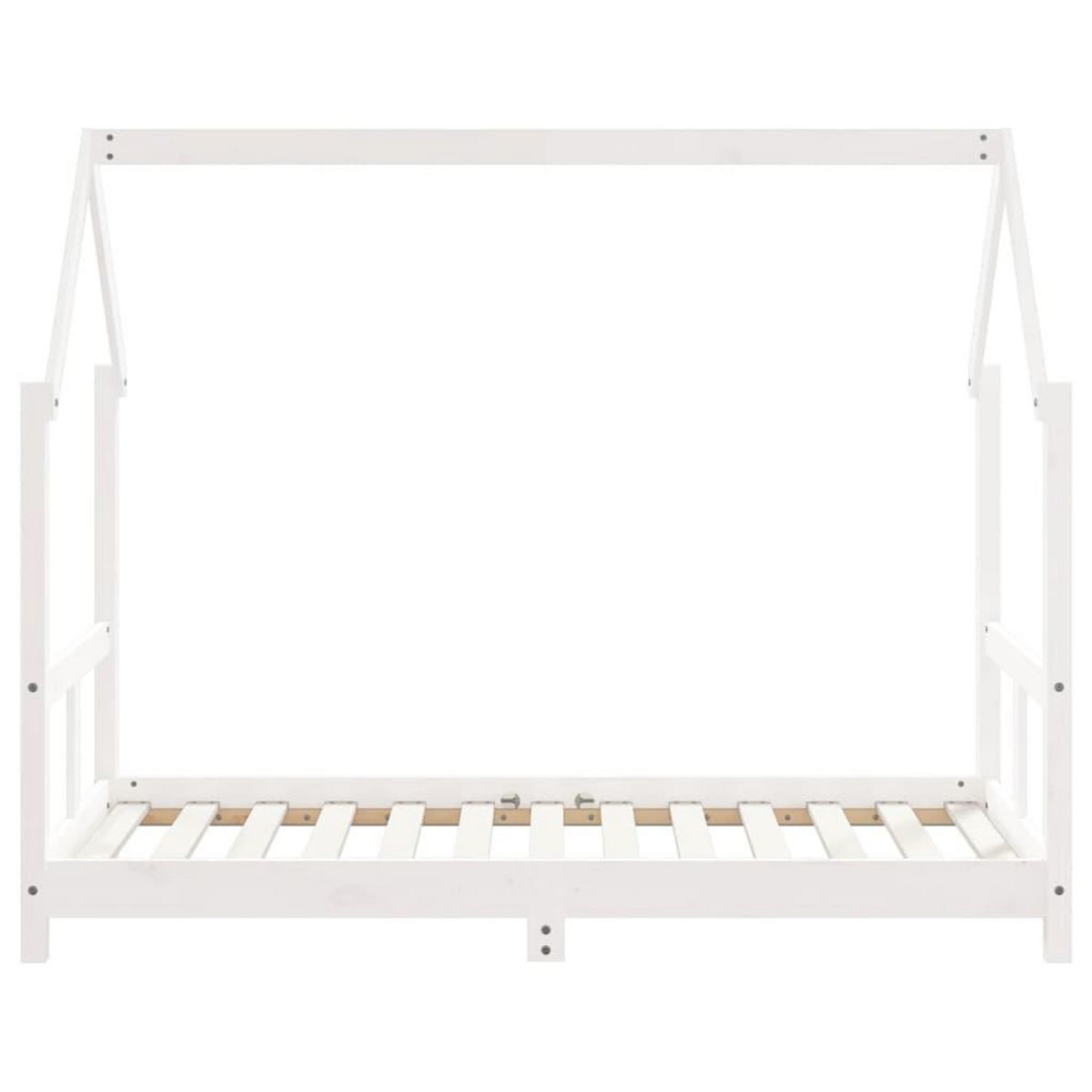 VIDAXL Cadre de lit pour enfant blanc 80x160 cm bois de pin massif