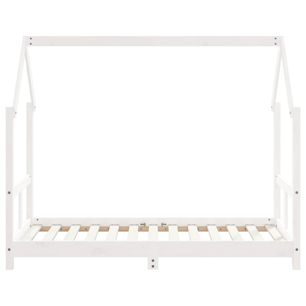 VIDAXL Cadre de lit pour enfant blanc 80x160 cm bois de pin massif
