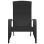 Voir la diapositive 3 : VIDAXL Chaise de jardin Adirondack Noir Resine tressee