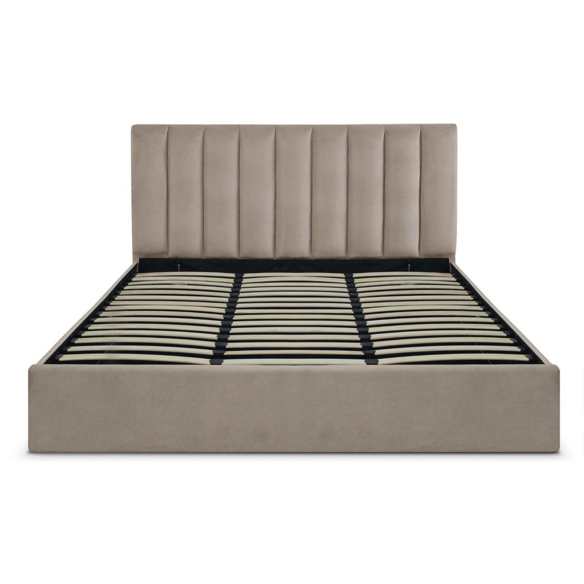 Paris Prix Lit coffre design velours  songa  180x200cm taupe