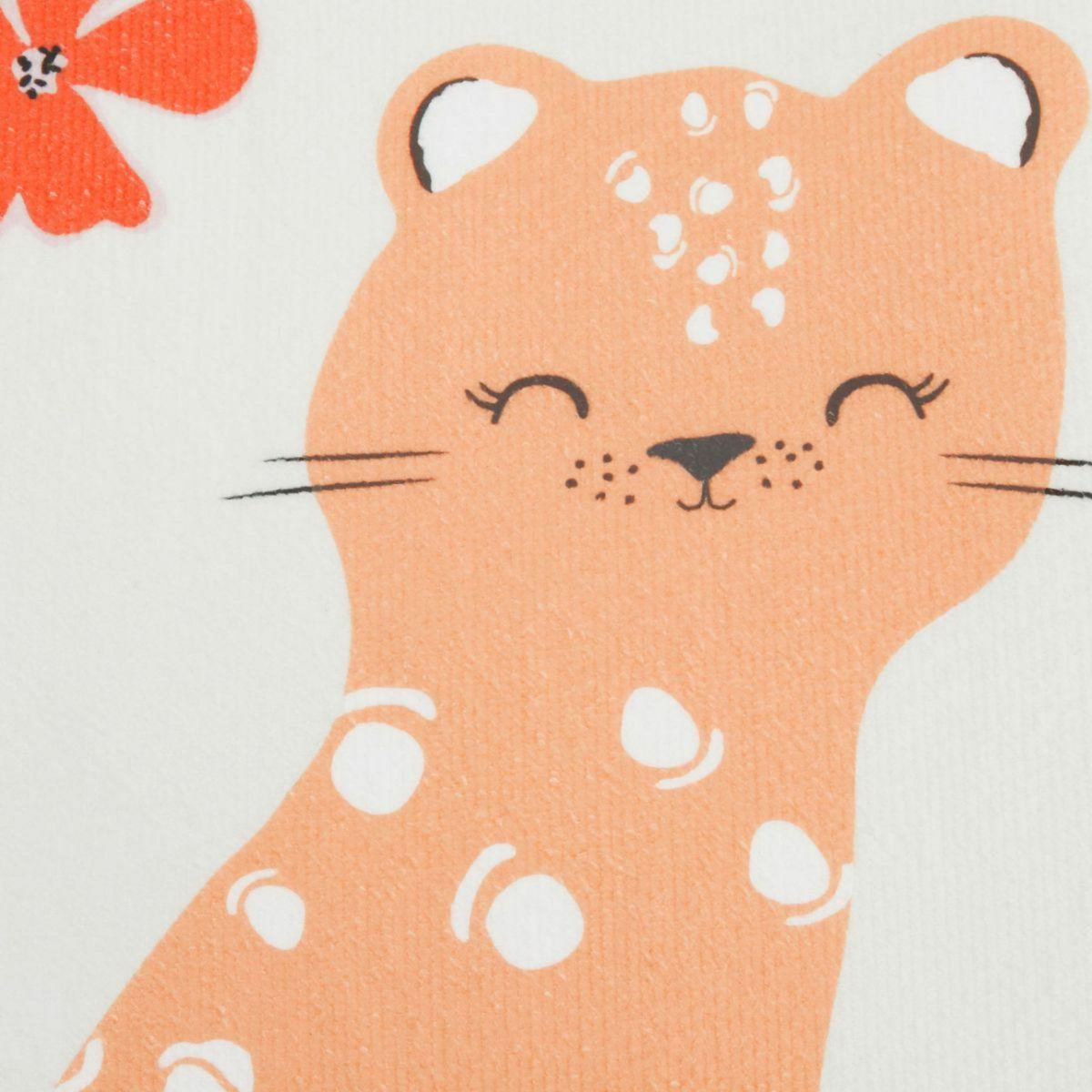 Petit Béguin Serviette de bain bébé + pochette Fleur