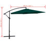 Voir la diapositive 6 : VIDAXL Parasol de jardin en porte-a-faux 3 m vert